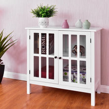 Load image into Gallery viewer, Glass Door Sideboard Console Storage Buffet Cabinet
