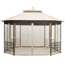 Load image into Gallery viewer, 10’x 12’ Octagonal Patio Gazebo-Beige
