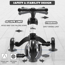 Load image into Gallery viewer, 3 in 1 3 Wheel Kids Tricycles with Adjustable Seat &amp; Handlebarfor Ages 1-3-White
