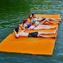 Load image into Gallery viewer, 12’ x 6’ 3 Layer Floating Water Pad-Orange
