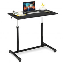 Load image into Gallery viewer, Height Adjustable Computer Desk Sit to Stand Rolling Notebook Table -Black
