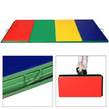 Load image into Gallery viewer, 4&#39;x10&#39;x2&quot; Thick Folding Panel Gymnastics Mat-Color
