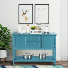 Load image into Gallery viewer, Wooden Sideboard Buffet Console Table-Blue
