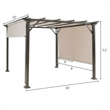 Load image into Gallery viewer, 10&#39; x 10&#39; Metal Frame Patio Furniture Shelter-Beige
