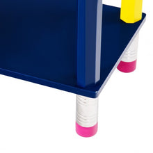 Load image into Gallery viewer, 3 Tiers Kids Bookshelf Crayon Themed Shelves Storage Bookcase
