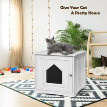 Load image into Gallery viewer, Sidetable Nightstand Weatherproof Multi-function Cat House-White
