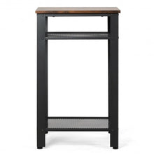 Load image into Gallery viewer, 3-Tier Industrial Tall Nightstand Side End Telephone Table
