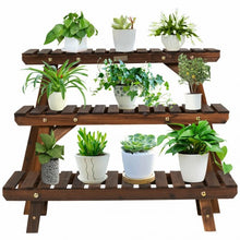 Load image into Gallery viewer, 3 Tier Step Design Plant Shelf Rack
