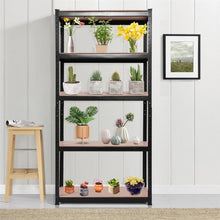 Load image into Gallery viewer, 71&quot; x 36&quot; Heavy Duty 5 Level Adjustable Storage Garage Shelf-Black
