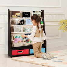 Load image into Gallery viewer, Kids Book and Toys Organizer Shelves-Coffee
