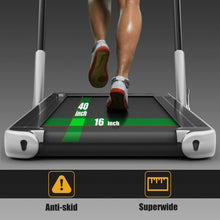 Load image into Gallery viewer, 2-in-1 Folding Treadmill with RC Bluetooth Speaker LED Display-Silver
