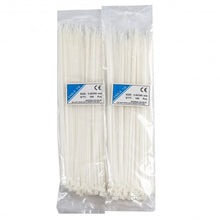 Load image into Gallery viewer, 1000 pcs 12&quot; Nylon Plastic Self Lock Cable Loop Ties Wire-White
