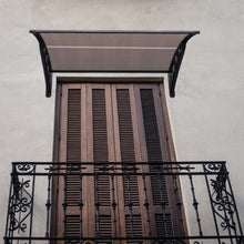 Load image into Gallery viewer, 40&quot; x 40&quot; Outdoor Polycarbonate Front Door Window Awning Canopy-Brown
