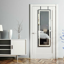 Load image into Gallery viewer, Door Wall Mount Touch Screen Mirrored Jewelry Cabinet-Black
