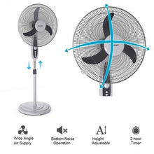 Load image into Gallery viewer, 18&quot; Oscillating Standing Floor Fan
