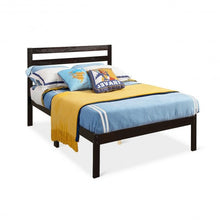 Load image into Gallery viewer, Platform Bed Twin Size Bed Frame Wood Slat Support
