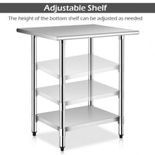 Load image into Gallery viewer, 24&quot; x 30&quot; Stainless Steel Commercial Kitchen Work Prep Table
