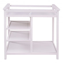 Load image into Gallery viewer, Infant Baby Changing Table w/3 Basket Hamper Diaper Storage Nursery-White
