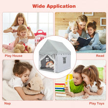 Load image into Gallery viewer, Kids Large Play Castle Fairy Tent with Mat-Gray
