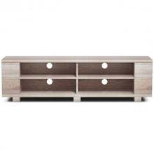 Load image into Gallery viewer, 59&quot; Console Storage Entertainment Media Wood TV Stand-Natural
