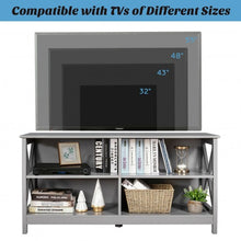 Load image into Gallery viewer, Wooden TV Stand Entertainment Media Center -Gray
