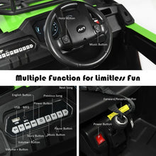Load image into Gallery viewer, 12V Kids RC Electric Ride On Off-Road UTV Truck with MP3 and Light-Green
