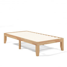 Load image into Gallery viewer, Twin Size 14&quot; Wooden Slats Bed Mattress Frame-Natural
