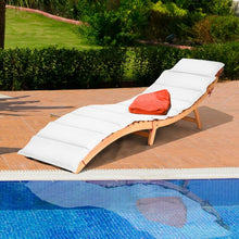 Load image into Gallery viewer, Folding Eucalyptus Outdoor Patio Lounge Chair
