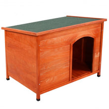 Load image into Gallery viewer, Wood Weather Resistant Home Outdoor Ground Dog House-L
