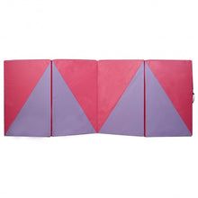 Load image into Gallery viewer, 4&#39; x 10&#39; x 2&quot; Triangular Splicing Thick Folding Panel Gymnastics Mat
