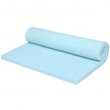 Load image into Gallery viewer, 4&quot; Gel Injection Memory Foam Mattress Top Ventilated Mattress Double Bed-King Size
