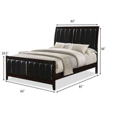 Load image into Gallery viewer, Tall Headboard Upholstered Platform Bed Frame-Queen size
