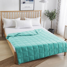 Load image into Gallery viewer, 48&quot;x72&quot; Heavy Weighted 15lb Natural Bamboo Fabric Blanket-Green
