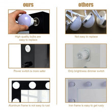 Load image into Gallery viewer, Hollywood Makeup Vanity Mirror tanding Vanity Makeup Mirror
