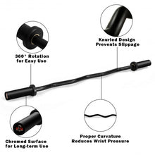 Load image into Gallery viewer, 47&quot; Phosphate Steel Fitness Equipment Bar
