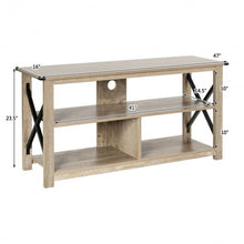 Load image into Gallery viewer, Modern Farmhouse TV Stand Entertainment Center for TV&#39;s up to 55&quot; w/Open Shelves
