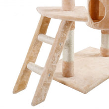 Load image into Gallery viewer, 60&quot; Cat Tree Tower Kitten Hammock Condo-Beige
