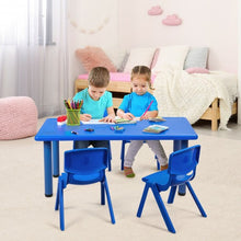 Load image into Gallery viewer, 4-pack Kids Plastic Stackable Classroom Chairs-Blue
