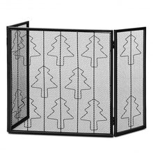 Load image into Gallery viewer, 3 Panel Folding Steel Fireplace Screen

