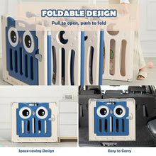Load image into Gallery viewer, 14-Panel Baby Playpen Kids Activity Center Foldable Play Yard with Lock Door
