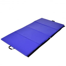 Load image into Gallery viewer, 4&#39;x8&#39;x2&quot; Folding Panel Gym Fitness Gymnastics Mat-Blue
