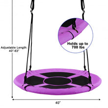 Load image into Gallery viewer, 40" Flying Saucer Tree Swing Indoor Outdoor Play Set-Purple
