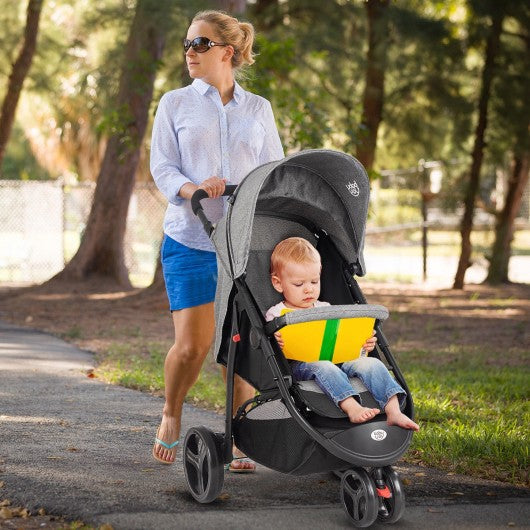 Portable Folding Baby Stroller Kids Travel Pushchair-Gray