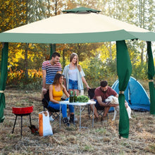 Load image into Gallery viewer, 13&#39;x13&#39; Pop Up Canopy Tent Instant Outdoor Folding Canopy Shelter-Green
