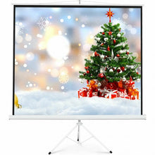 Load image into Gallery viewer, 100&quot; 70 x 70 Portable Square Tripod Screen Projection Projector
