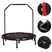 Load image into Gallery viewer, Mini Foldable Rebounder Trampoline with Hand Rail
