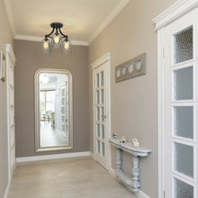 Load image into Gallery viewer, 3-Light Semi Flush Mount Ceiling Light with Vintage Clear Glass Pendant
