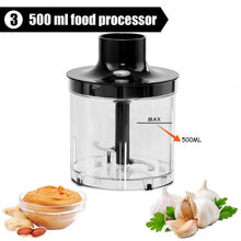 Load image into Gallery viewer, 4-in-1 Immersion Hand Blender Set w/ Food Chopper and Beaker-Black
