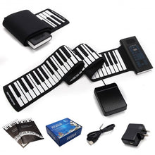 Load image into Gallery viewer, Rechargeable 88 Keys Electronic Roll up Piano with Pedal
