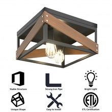 Load image into Gallery viewer, Living Room Adjustable Rustic Ceiling Geometric Lamp
